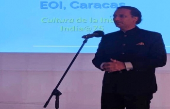 As an initiative of Embassy #IndiaAt75, Ambassador Abhishek Singh launched 'Cultura de la India' 